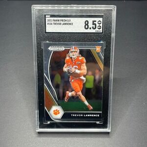 2021 Panini Prizm Draft Picks Trevor Lawrence RC Gem Mint SGC 8.5 Football Card